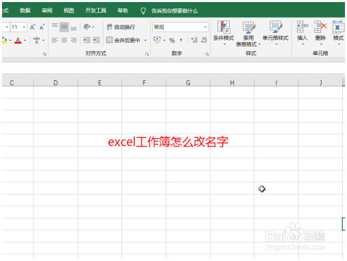 excel工作簿怎么改名字 Excel教程 第1张