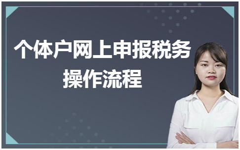 个体户网上申报税务操作流程 会计实务