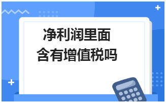 净利润里面含有增值税吗 会计实务